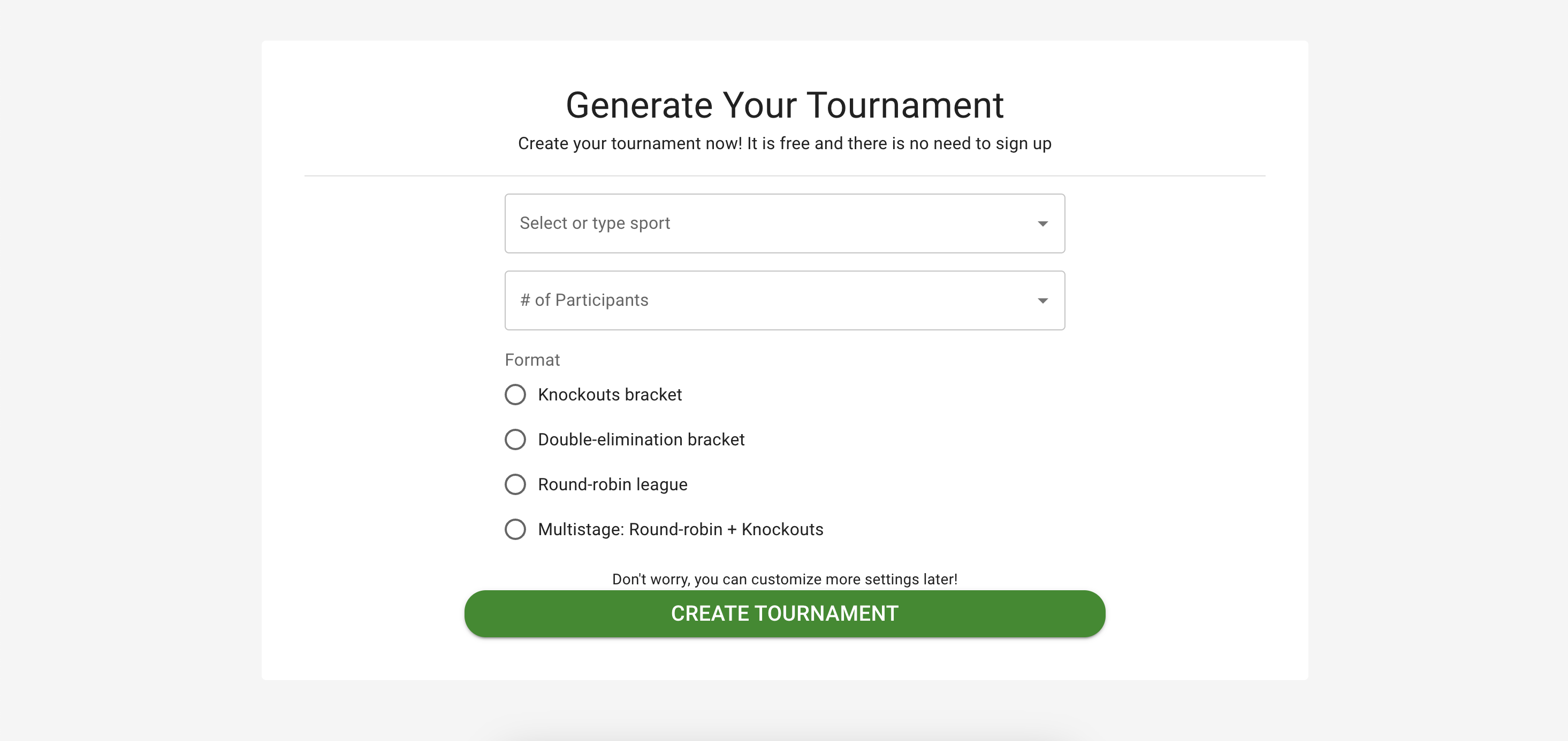 My Bracket: Tournament Maker by Toto Ventures Inc.